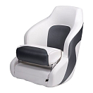 Купить Talamex 75889045 Captain Deluxe Складывающееся сиденье Серебристый White / Grey 7ft.ru в интернет магазине Семь Футов