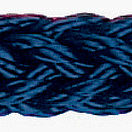 All Round blue braid 12 strands 18mm, Osculati 06.487.18