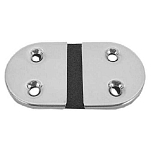 Plastimo 63609 Неопреновая ось из нержавеющей стали Серебристый Silver / Black 39 x 74 mm
