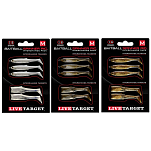 Live target SRIP02MD851 Minnow Rig Medium Мягкое тело приманки Золотистый Purple Pearl / Silver