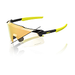 Спортивные очки 100% AEROCRAFT Gloss Metallic Black - Gold Mirror Photochromic Lens, 60032-00012