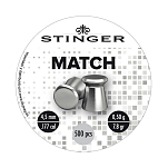 Stinger STP00345 Match 500 единицы измерения Серый Silver 4.5 mm 