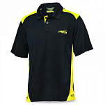 Tubertini 720900F Поло с короткими рукавами Flag Dry Черный Black / Yellow 4XL