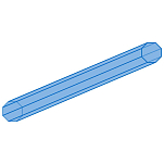 Garbolino GOMAH1120D60-190 Octogonal Rod Protection 190 cm Голубой Blue