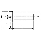 Купить Euromarine 700236-UNIT A4 DIN 84 6x40 mm Винт с цилиндрической головкой и шлицем Серебристый Silver 7ft.ru в интернет магазине Семь Футов