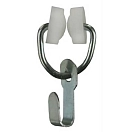 Купить Jr products 342-81155 Поддержка для штор с крючком и колесиками Серебристый White / Silver 7ft.ru в интернет магазине Семь Футов