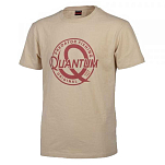 Quantum fishing 8721001 Футболка с коротким рукавом Tournament Бежевый Brown M