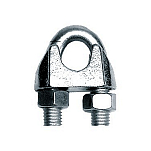 Зажим для троса 0902-0608 M8 трос Ø8мм из стали с гальваническим покрытием