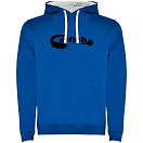 Купить Kruskis SU1067060501K039 Толстовка с капюшоном Catfish Two-Colour Голубой Royal Blue / White 3XL 7ft.ru в интернет магазине Семь Футов