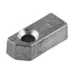 Цинковый анод Tecnoseal 01167 32x13x10мм прямоугольный для цилиндра двигателей Yamaha 150-350лс