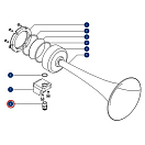 Купить Резьбовой соединительный фитинг DHR 40052 1/4” 10 мм для пневматического сигнала H400 7ft.ru в интернет магазине Семь Футов