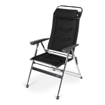 Кемпинговое кресло Kampa Dometic Quattro Milano 9120000487 590 x 1090 x 760 мм чёрное