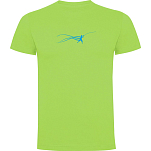 Kruskis CA65500428S240 Футболка с коротким рукавом Fish Estella Зеленый Light Green XL