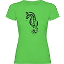 Купить Kruskis 11502280xxlk211 Женская футболка с коротким рукавом Seahorse Tribal Light Green 30x25x2 2XL 7ft.ru в интернет магазине Семь Футов