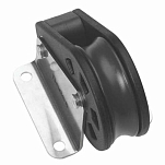 Barton marine 66640 T3 Вертикальный одиночный шкив Black 45 mm