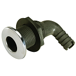 Seachoice 50-18571 90° Покрытый сквозной разъем Черный Black 1 1/4´´ 