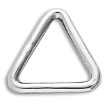 Forniture nautiche italiane 5050562 Треугольное кольцо из нержавеющей стали Серебристый White 5 x 50 mm 