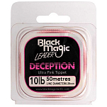 Black magic FWDP10 Decepction Ultra Pink Tippet 50 m Фторуглерод Розовый Pink 0.280 mm 