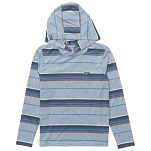 Salty crew 20135640y-mnbl-s Рашгард с длинными рукавами и капюшоном Seaway uv Mineral Blue 30x24x2