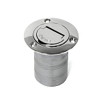 Горловина заливная SUNFINE SF30606-42 прямая 88мм для шланга Ø50мм из нержавеющей стали SS316 с пометкой DIESEL