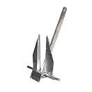 Купить Nantong five-wood 202130 Danforth Якорь Серебристый Silver 30 kg  7ft.ru в интернет магазине Семь Футов