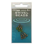 Drennan TGSBM006 Beads Medium Вертлюги Черный  6 mm 