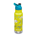 Klean kanteen 1008874 Insulated Kid Classic Бутылка из нержавеющей стали 532ml Ребенок Спорт крышка Зеленый Safari