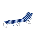 Marbueno summer 10364 складной шезлонг 187x58x24 cm Голубой Blue / White 187x58x24 cm