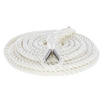 Plastimo P201874 Комплект швартового каната из 3 прядей с коушем 8 m Бежевый White 16 mm