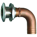 Купить Groco 34-HTHC1500S 90 D SS Сквозь корпус Коричневый 1-1/2´´  7ft.ru в интернет магазине Семь Футов