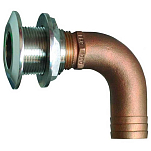 Groco 34-HTHC1500S 90 D SS Сквозь корпус Коричневый 1-1/2´´ 