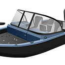 Алюминиевая лодка, Триера 490 FISH, оранжевый TR490FISH_orange