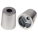 Plastimo 38253 Hexagonal конический анод Серебристый Grey 30 mm 