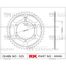 Купить Звезда для мотоцикла ведомая B5898-45 RK Chains 7ft.ru в интернет магазине Семь Футов