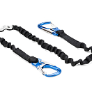 VELERIA SAN GIORGIO Lifeline, elastic / two carabiners 31202-bvs