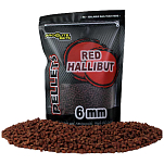 Pro elite baits C8434029 Red Hallibut 900g Пеллеты Коричневый 6 mm 
