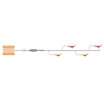 Expert predator 23560 Sabiki rig Hadnmade EVA Bolentino Tuna 100 m Multicolour 20x7x5 0.800 mm