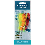 Kinetic F118-064-045 Sabiki Octopus M Рыболовное Перо Бесцветный Yellow / Orange 3/0