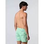 North sails 673746-C007-S плавательные шорты Allover Volley Fantasy Green / White Palm Tree S