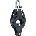 Harken 2601 Carbo 57 Mm Шкив с сережкой Черный Black / Silver