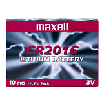Maxell CR2016-B1 MXL CR2016 80mAh 3V Кнопочная ячейка Голубой Blue