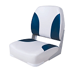 Сиденье мягкое складное Classic Low Back Seat, серо-синее Newstarmarine 75102GB