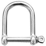 Talamex 08556238 D-образная широкая скоба Серебристый Silver 8 mm 