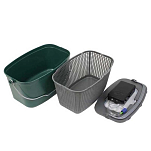 Sea monsters SV7H/A/GR Ведро+Детская+Оксигенатор+Крышка 7L Черный Green / Silver 7L 