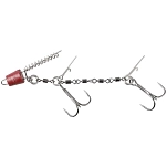 Mikado HDJ-12-07 связанный крючок Jaws Double Evo Stinger Grey 1/0