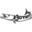 Купить Hotspot design 011002399 Sticker Barracuda Белая  White 60x31 cm  7ft.ru в интернет магазине Семь Футов