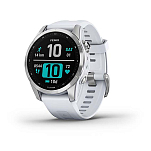 Garmin 010-02539-03 Fenix 7S Часы Белая  Silver / Whitestone