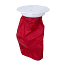 PLASTIMO 27351 Пластиковые настилы с сумкой / круглые / белые/красные / внешний диаметр: 156 мм