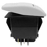 Seachoice 50-12971 Contura Rocker Switch Illuminated Белая  White 3 Terminals 