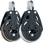 Harken 2172 Carbo Ratchet Block 75 mm 1.5+2 Grip 2 Pack Черный Black / Silver / White / Grey